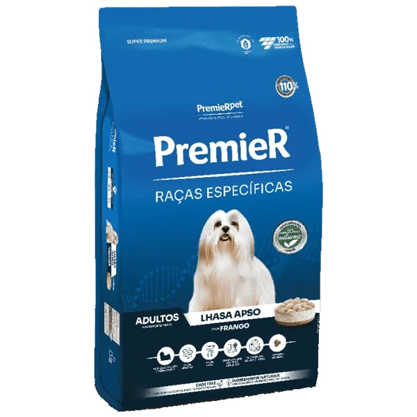 Premier Raças Específicas - ADULTO LHASA APSO FRANGO 7,5kg