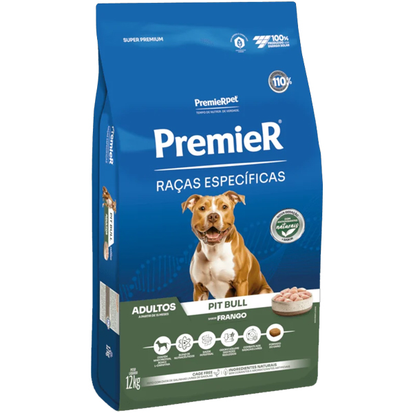 Premier Raças Específicas - ADULTO PIT BULL 12kg