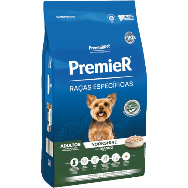 Premier Raças Específicas - ADULTO YORKSHIRE FRANGO 1kg