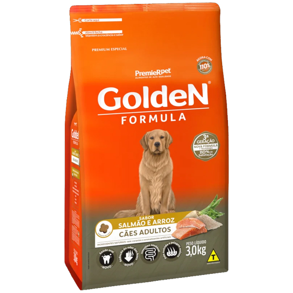 Golden Formula - ADULTO SALMÃO E ARROZ 15kg