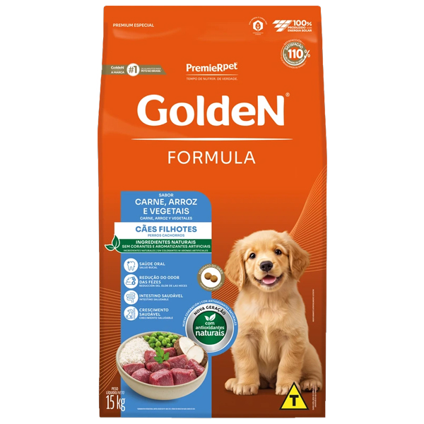 Golden Formula - Carne e Arroz Filhote 15kg