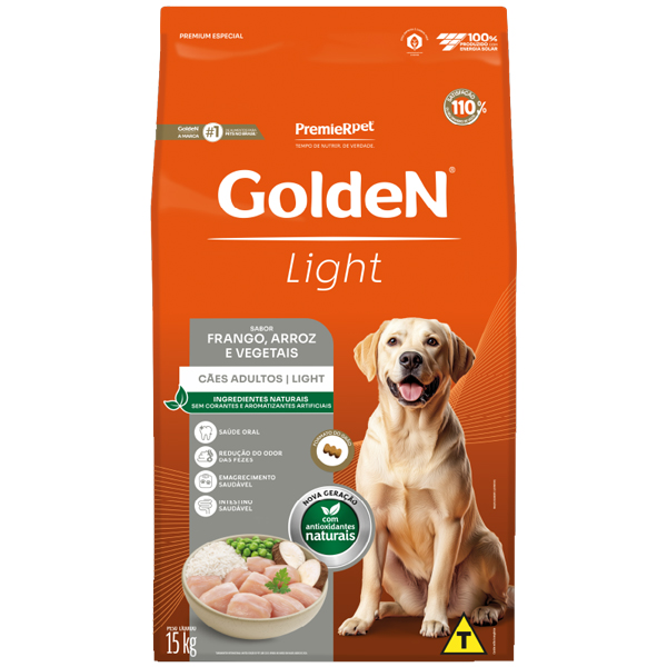 Golden Formula Light - ADULTO FRANGO E ARROZ 15kg