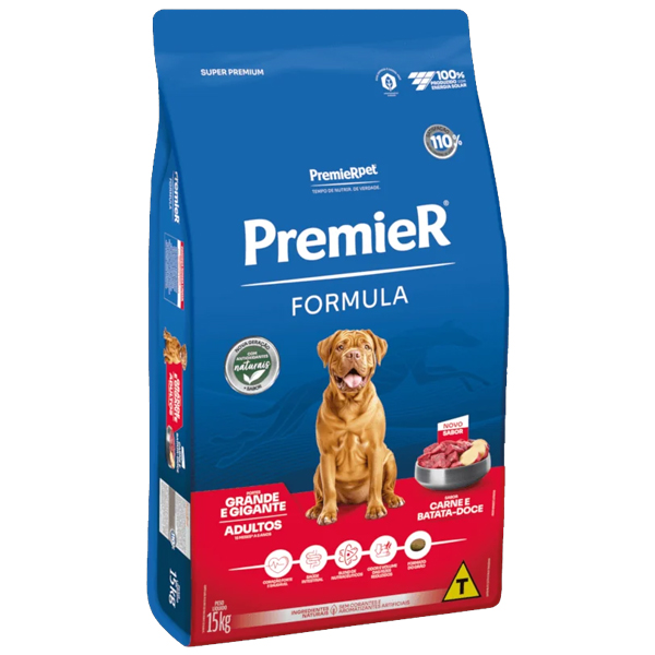 Premier Formula Raças Grandes - ADULTO CARNE 15kg