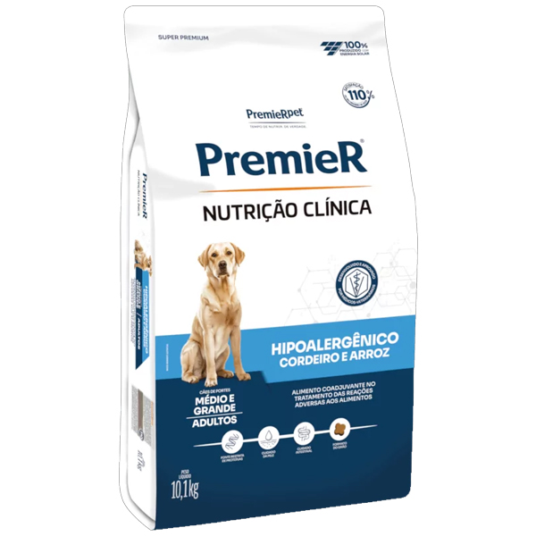 Premier Nutrição Clínica - ADULTO HIPOALERGÊNICO CORDEIRO 10,1kg