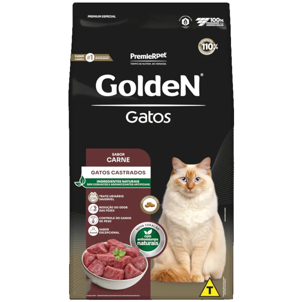 Golden Gatos - CASTRADOS CARNE 3kg