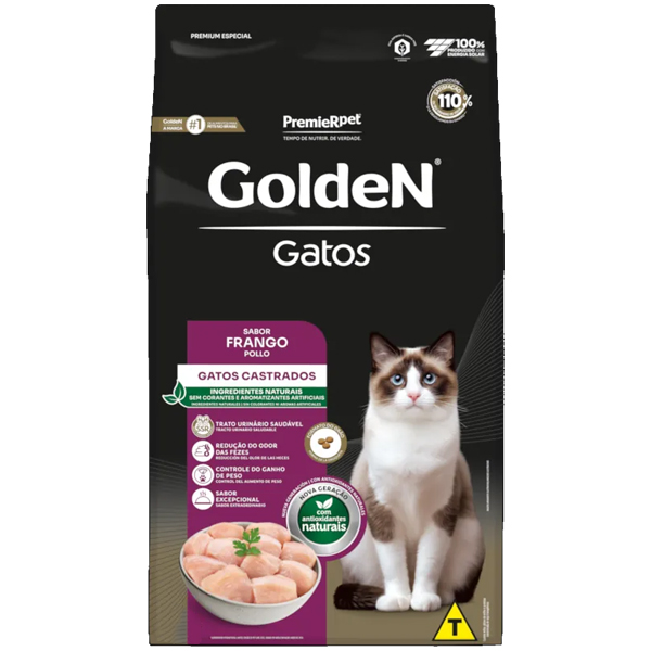Golden Gatos - CASTRADOS FRANGO 3kg